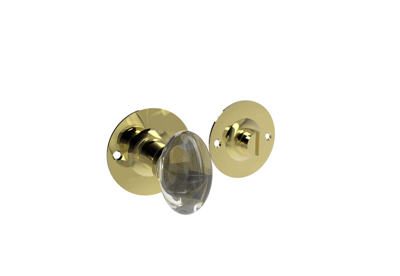 Jedo JH6001 Oval glass knob Turn & Release