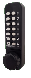BL2602 ECP - Marine grade, 28mm ali latch, knurled knob keypad with ECP coding chamber & inside paddle handle with optional holdback