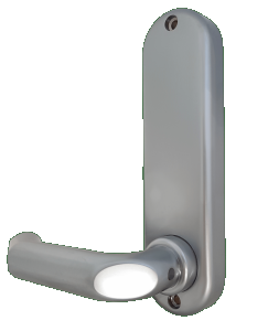 BL5004 - Medium/heavy duty, round bar handle keypad with 60mm backset escape lockcase, round bar inside handle & free passage mode