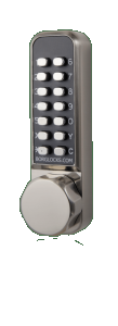 BL2501 ECP - Tubular latch, knurled knob keypad with ECP coding chamber & inside paddle handle with holdback