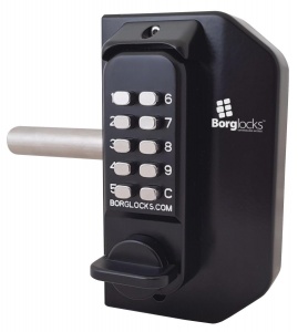BL3030 - Mini gate lock with back to back keypads & concealed code change