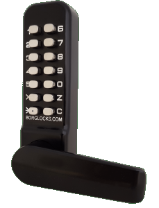 BL4409 ECP - Marine grade, free turning lever ECP keypad & updated inside rim-fixed slam latch with a holdback function