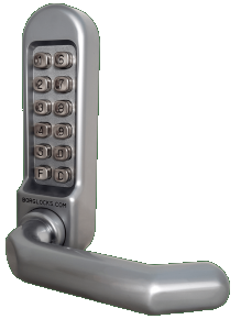BL5000 - Round bar lever handle keypad & inside handle unit