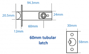 BL5201 ECP - Marine Grade lever turn keypad with an internal handle and tubular latch