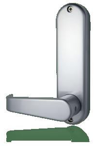 BL5404 - Medium/heavy duty, flat bar handle keypad with 60mm backset escape lockcase, flat bar inside handle & free passage mode