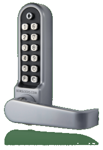 BL5408 ECP - Medium/heavy duty, flat bar handle keypad with fittings to suit leading panic hardware & on the door code change function