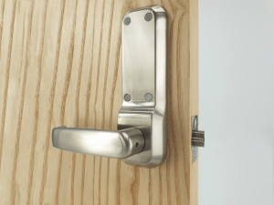 BL7701 ECP - Heavy duty lever turn keypad with internal lever handle, tubular latch, key override & on the door code change functionality