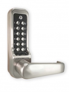 BL7003 FT ECP - 30/60 min fire tested heavy duty lever turn keypad with internal lever handle, mortice lockcase & on the door code change functionality