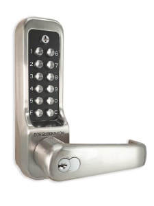 BL7708 ECP - Heavy duty lever turn keypad with built-in key override for use with panic hardware