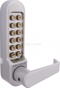 BL5408 - Medium/heavy duty, flat bar handle keypad with fittings to suit leading panic hardware