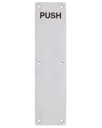 Finger Plate - Push (Radius) 75mm