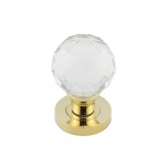 Jedo Kontrax Faceted Glass Mortice Knob