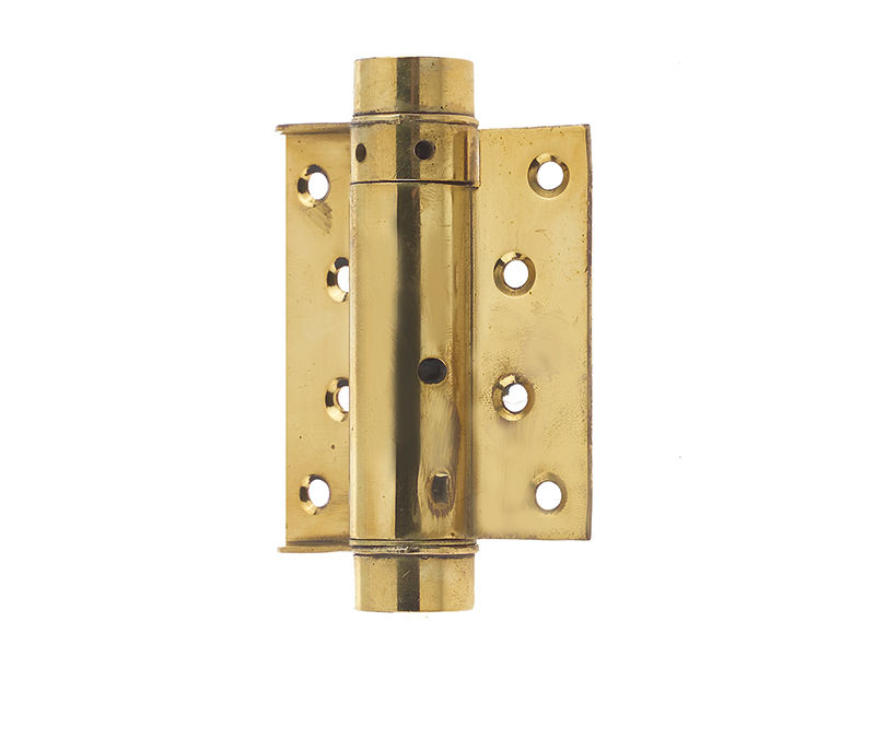 Jedo Single Action Steel Spring Hinge 75mm Electro Brassed