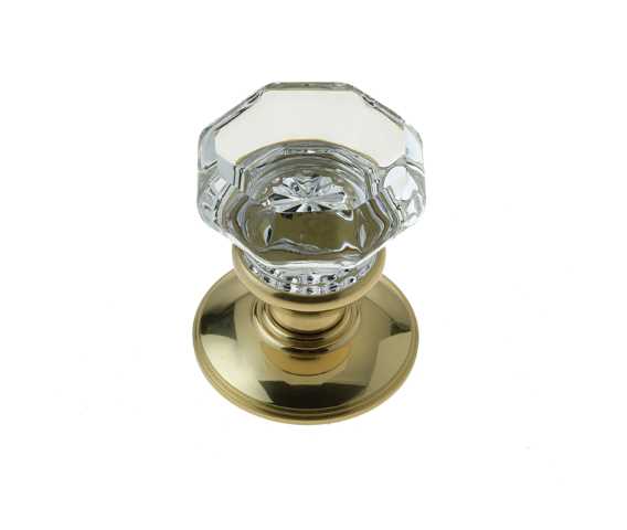 Jedo Flower Glass Mortice Door Knob