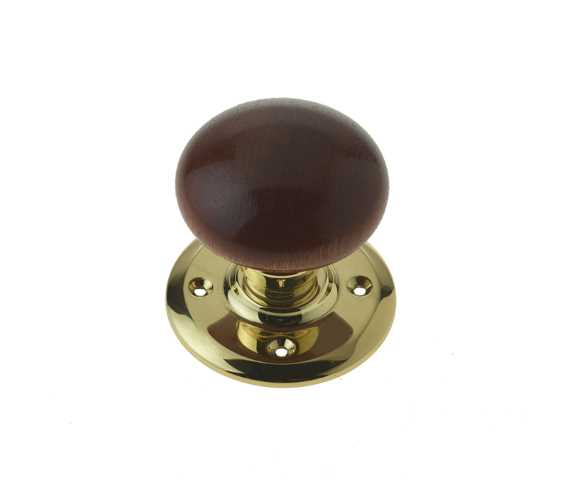 Jedo Dark Wood Mortice Door Knob