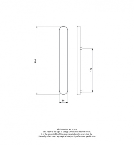 Fab & Fix Windsor Exterior Banking Plate (122 mm Centres)