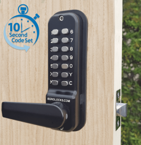 BL4441 ECP - Marine grade, back to back, free turning lever handle ECP keypads & 60mm tubular latch