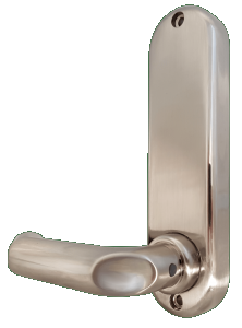 BL5001 ECP - Medium/heavy duty, round bar handle ECP keypad with tubular latch, round bar inside handle & free passage mode