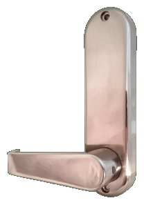 BL5401 - Medium/heavy duty, flat bar handle keypad with a tubular latch, flat bar inside handle & free passage mode
