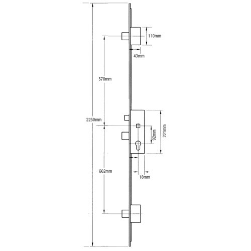 ERA Saracen 3 Deadbolt (Option 1 Locking)