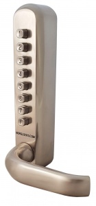 BL6001 - Narrow stile, heavy duty keypad with double button pressing functionality, tubular latch & free passage mode