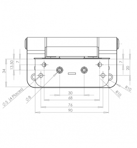 Trojan 3D Composite Door Hinge