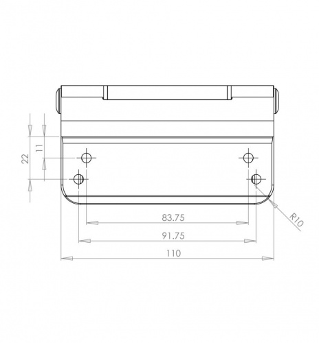 Trojan 3D Composite Door Hinge