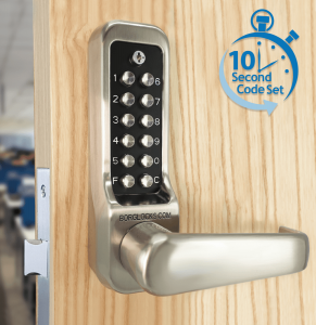 BL7000 ECP - Heavy duty lever turn keypad with internal lever handle & on the door code change functionality