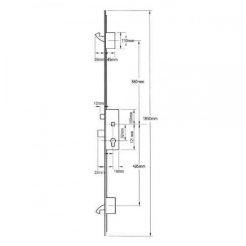 ERA 2 Hook - Interlocking French Door Lock