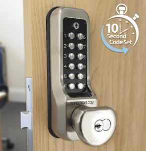 BL7803 ECP - External grade heavy duty knob turn keypad, key override & on the door code change functionality