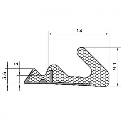 AQ124 Foam Weatherseal