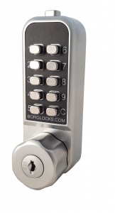 BL1706 - Mini cabinet lock with key override and internal cam mechanism
