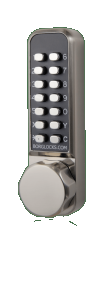 BL2501 ECP FT - Tubular latch, 30/60 minute fire tested knurled knob keypad with ECP coding chamber & inside paddle handle