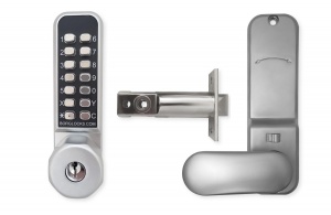 BL2701 ECP - Tubular latch, ECP keypad with key override & inside paddle handle with holdback