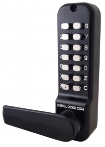 BL4441 ECP - Marine grade, back to back, free turning lever handle ECP keypads & 60mm tubular latch