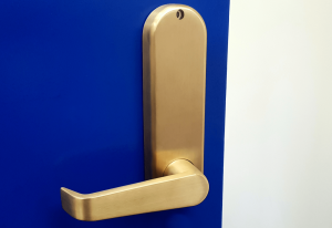 BL5401 Cu ECP - Antimicrobial copper-alloy keypad with internal, antimicrobial inside handle and tubular latch