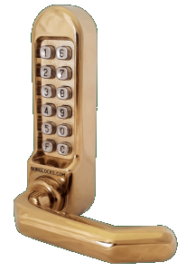 BL5008 - Medium/heavy duty, round bar handle keypad with fittings to suit leading panic hardware