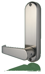 BL5401 ECP - Flat bar lever keypad with an internal lever handle, tubular latch & on the door code change function