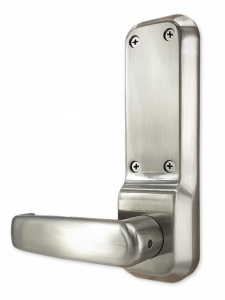 BL7703 ECP - 30/60 min fire tested heavy duty lever turn keypad with internal lever handle, sash lockcase, key override & on the door code change functionality