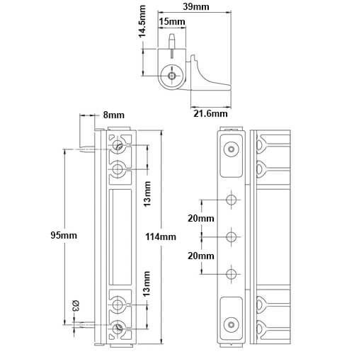 Avocet UPVC Butt Hinges