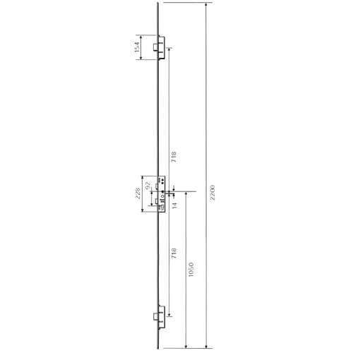 Lockmaster 3 Deadbolts, Version 1 Dual Spindle