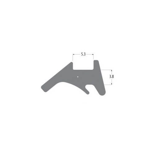 R5913 3.8mm Black Wedge Gasket