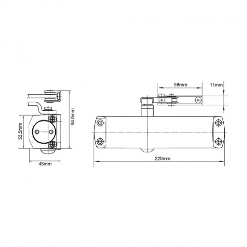 Dorma TS68 Size 2-4 Overhead Closer-TS68S