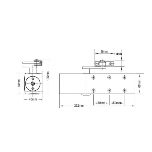 Dorma TS72VBC Size 2-4 Overhead Closer with Backcheck