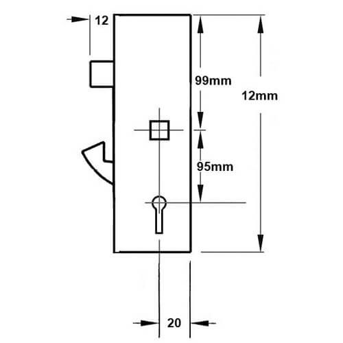 ERA Vectis Lockcase Hookbolt Version