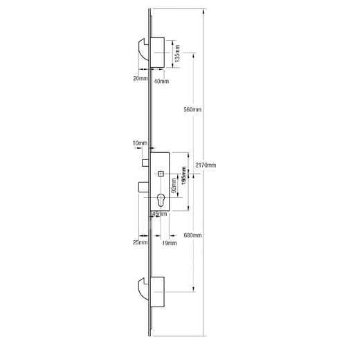 Fuhr 856, Type 3, 2 Hook Lift lever