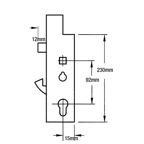 Fullex XL Hook Lockcase Single Spindle