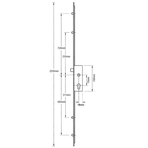 GU Ferco Latch Only and 4 Rollers