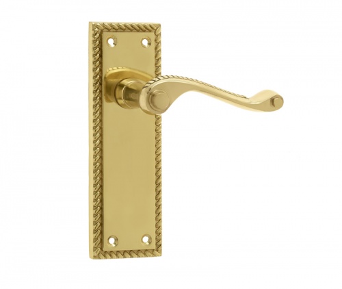 Jedo Georgian Suite Door Handle Polished Brass