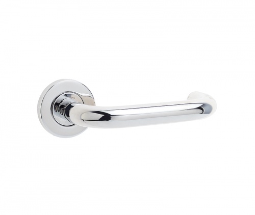 Stainless Steel Orbit 19mm Door Handle on 8mm Sprung Rose